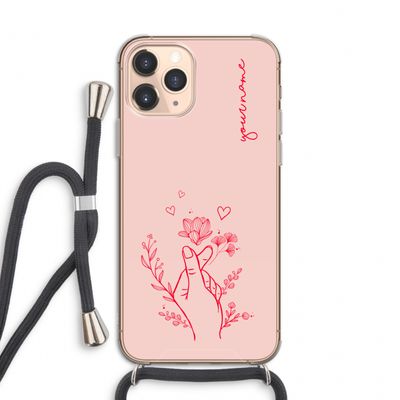 Giving Flowers: iPhone 11 Pro Transparant Hoesje met koord