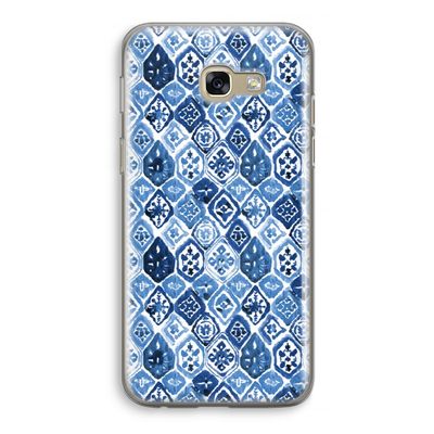 Blauw motief: Samsung Galaxy A5 (2017) Transparant Hoesje
