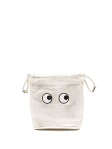 Anya Hindmarch sac cabas en cuir Eyes à lien de resserrage - Or