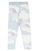 Stella McCartney Kids legging stretch à imprimé graphique - Bleu