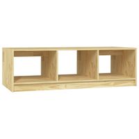 vidaXL Salontafel 110x50x34 cm massief vurenhout - thumbnail