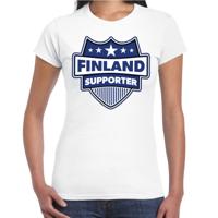 Finland supporters t-shirt - wit - voor dames - Finland - landen shirts - kleding - sport
