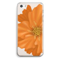 Orange Ellila flower: iPhone 5 / 5S / SE Transparant Hoesje