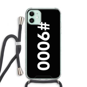 #9000: iPhone 11 Transparant Hoesje met koord