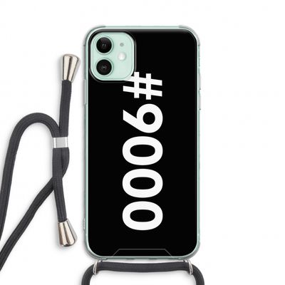 #9000: iPhone 11 Transparant Hoesje met koord