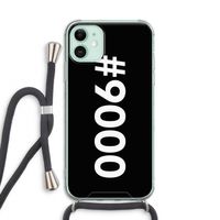 #9000: iPhone 11 Transparant Hoesje met koord