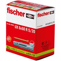 Fischer UX 6 x 50R S/20 Universele pluggen 50 mm 6 mm 94759 25 stuk(s) - thumbnail