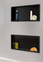 Wiesbaden inbouwnis 30x60x7cm mat-zwart