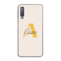 Amber Script: Samsung Galaxy A7 (2018) Transparant Hoesje