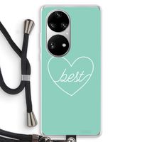 Best heart pastel: Huawei P50 Pro Transparant Hoesje met koord