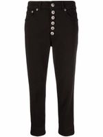 DONDUP pantalon court Koons à boutonnière - Noir