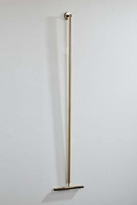 Vloerwisser SaniClear Dorado | Incl.Wandbevestiging | Messing | Rond | Goud glans