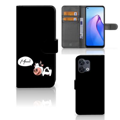 OPPO Reno8 Leuk Hoesje Cow OPPO Reno8 Leuk Hoesje Cow