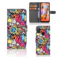 Samsung Galaxy M11 | A11 | Wallet Case | met Pasjes | Punk Rock