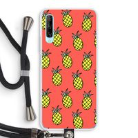 Ananas: Huawei P Smart Pro Transparant Hoesje met koord