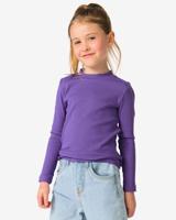HEMA Kindershirt Rib Donkerpaars (donkerpaars)