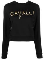 Roberto Cavalli sweat à logo imprimé - Noir - thumbnail