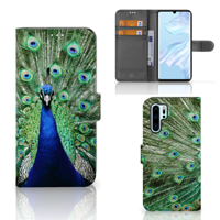 Huawei P30 Pro | Telefoonhoesje | Met pasjeshouder | Pauw