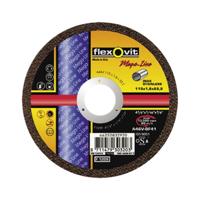 Flexovit doorslijpschijf - RVS Vlak A60VBF41 - 115 x 1 x 22 mm - thumbnail