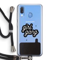Girl Gang: Samsung Galaxy A40 Transparant Hoesje met koord