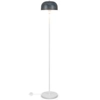 Vloerlamp 146 cm met Kap en Voetschakelaar Moderne Vloerlamp met Verzwaarde Voet E27 Lampvoet voor Woonkamer Slaapkamer