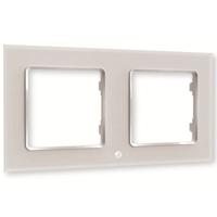 Decoratieve omlijning voor lichtschakelaar Shelly WF2_WHITE Wit Plastic Wandmontage