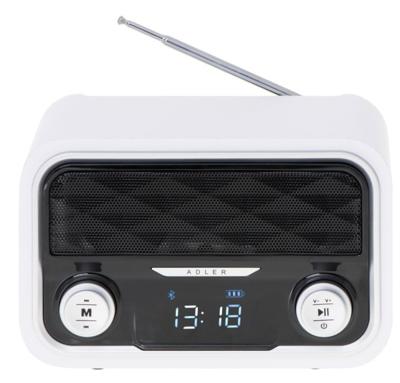 Adler AD 1185 radio Draagbaar Wit