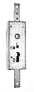 Nemef 1849/21 Garageslot | PC60mm | slotkast staal verzinkt 60.5x159mm | stangen verticaal | niet verend | DR 1+2+3+4 - 9184921000