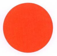 Etiket 75 mm rond fluor rood 500 rol