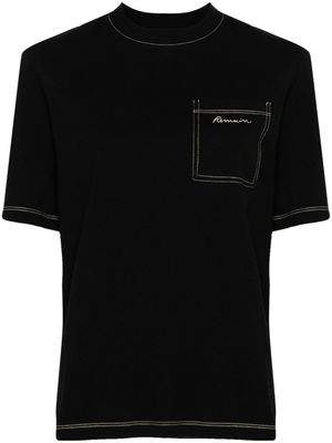 REMAIN t-shirt en coton à logo brodé - Noir