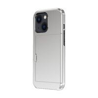 iPhone 16 Pro Max hoesje - Backcover - Hardcase - Pasjeshouder - Portemonnee - Shockproof - TPU - Wit - thumbnail