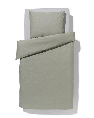 HEMA Dekbedovertrek 140x200/220cm chambray groen (groen)