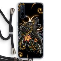 Huilende Wolf: OnePlus Nord CE 5G Transparant Hoesje met koord Huilende Wolf: OnePlus Nord CE 5G Transparant Hoesje met koord