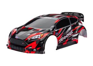 Traxxas - Body, Ford Fiesta ST Rally Brushless, red painted, decals applied) (TRX-7418-RED)