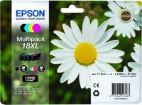 Huismerk Epson 18XL (T1816) Inktcartridges Multipack (zwart + 3 kleuren) - thumbnail