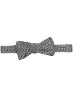 Lanvin patterned-jacquard silk bow - Noir - thumbnail