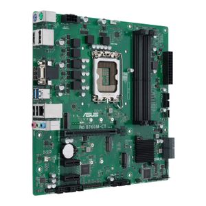 Asustek Computer PRO B760M-CT-CSM Moederbord Socket Intel 1700 Vormfactor Micro-ATX Moederbord chipset Intel® B760