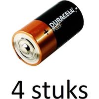 Duracell Plus alkaline C-batterijen - 4 stuks