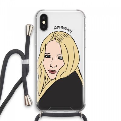 Mary Kate: iPhone XS Max Transparant Hoesje met koord