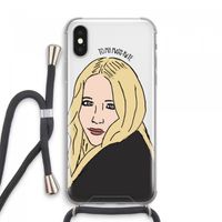 Mary Kate: iPhone XS Max Transparant Hoesje met koord