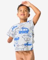 HEMA Kinder T-shirt Auto&apos;s Lichtgroen (lichtgroen)