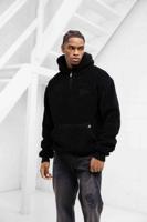 Malelions Sherpa Signature Half Zip Hoodie Heren Zwart - Maat XL - Kleur: Zwart | Soccerfanshop