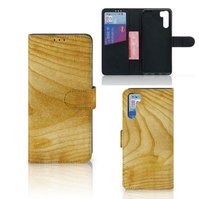 OPPO A91 | Reno3 | Book Style Case | Licht Hout