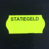 Etiket 2612 fluor geel perm STATIEGELD
