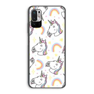 Rainbow Unicorn: Xiaomi Redmi Note 10 5G Transparant Hoesje