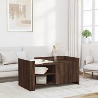 Salontafel 100x50x50 cm bewerkt hout bruin eikenkleurig