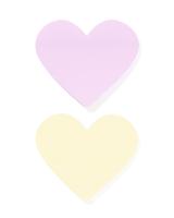 HEMA Sticky Notes Harten - 2 Stuks HEMA Sticky Notes Harten - 2 Stuks