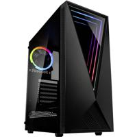 Kolink VOID RGB Midi-tower Gaming-behuizing Zwart 1 voorgeïnstalleerde LED-ventilator, Zijvenster, Stoffilter