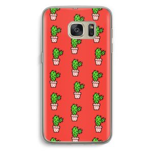 Mini cactus: Samsung Galaxy S7 Transparant Hoesje