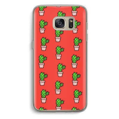 Mini cactus: Samsung Galaxy S7 Transparant Hoesje
